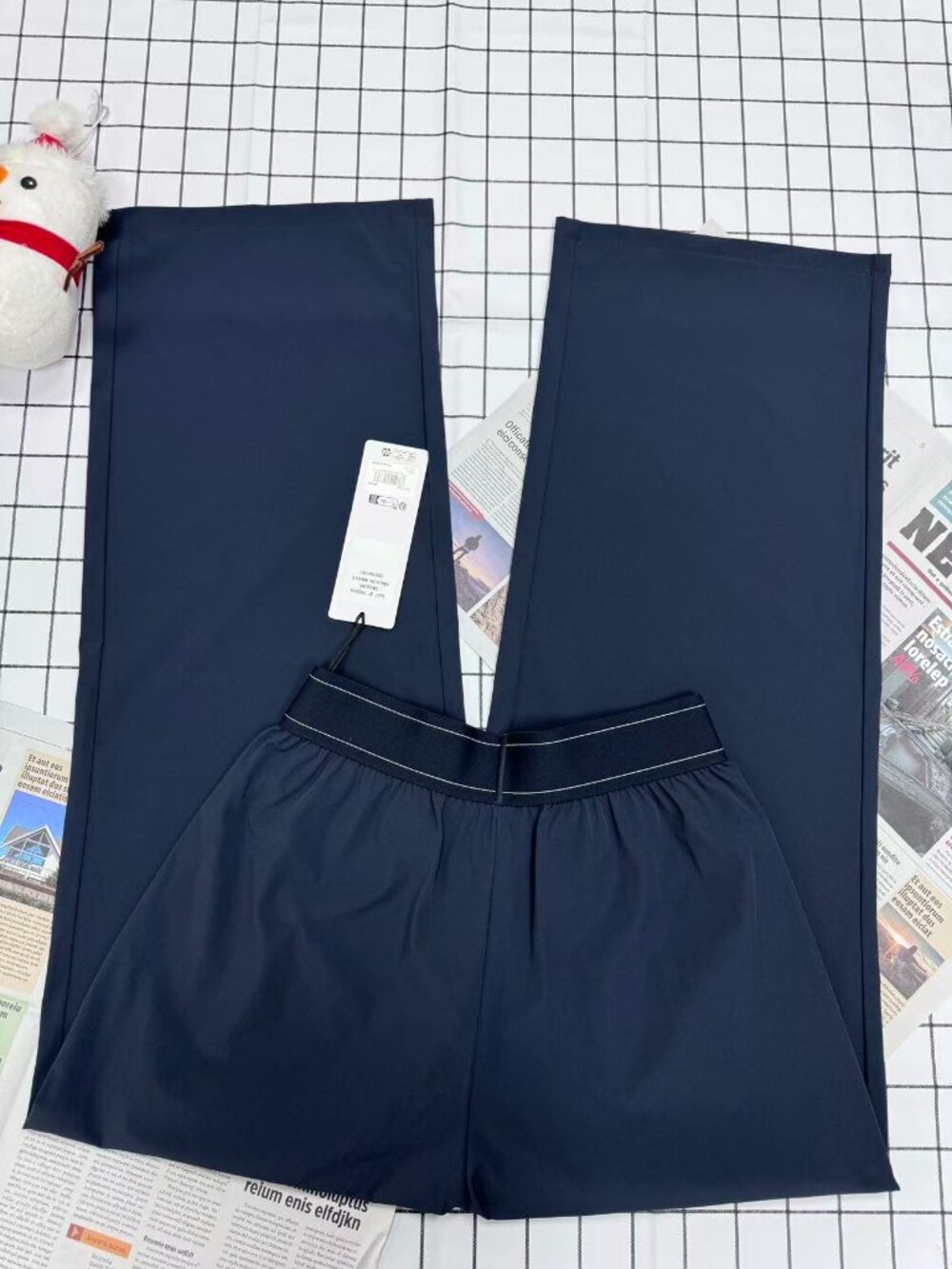 ๐ Navy Blue Alo Yoga High-Waisted Loose Fit Suit Up Pants NWT Regular(30 inch) - Picture 4 of 9